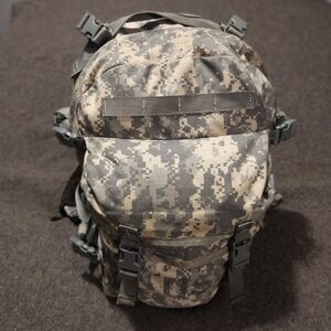 Tactical Digital Camo Military-Style Backpack - Gray/Green